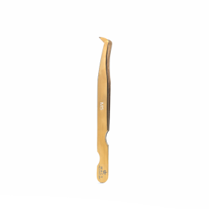 Pinça Premium Macy Gold Precisão Para Cílios – M5 Loreta